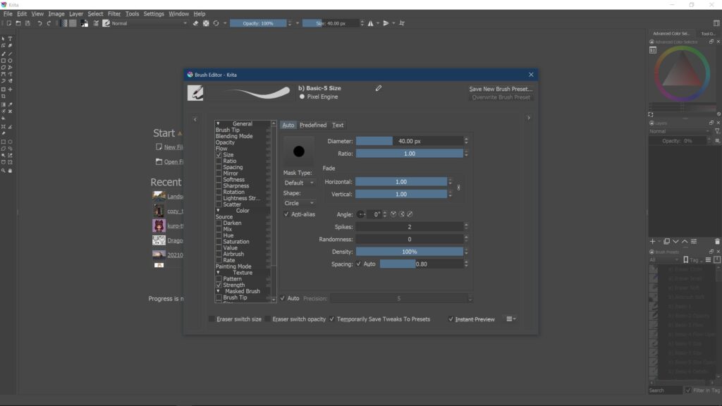 Krita screenshot 3