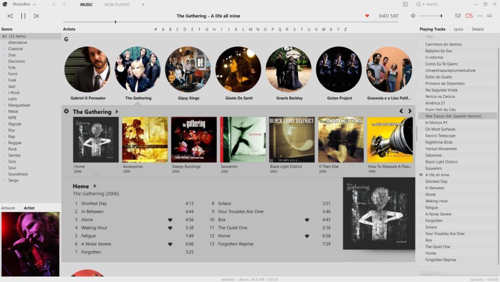 MusicBee screenshot 2