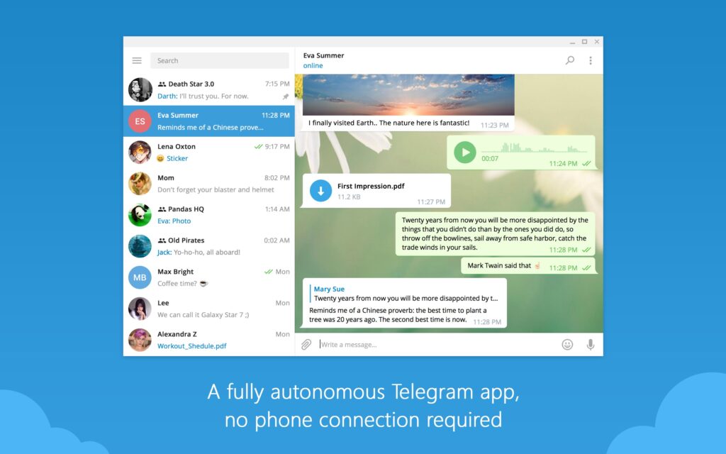Telegram Desktop screenshot 2