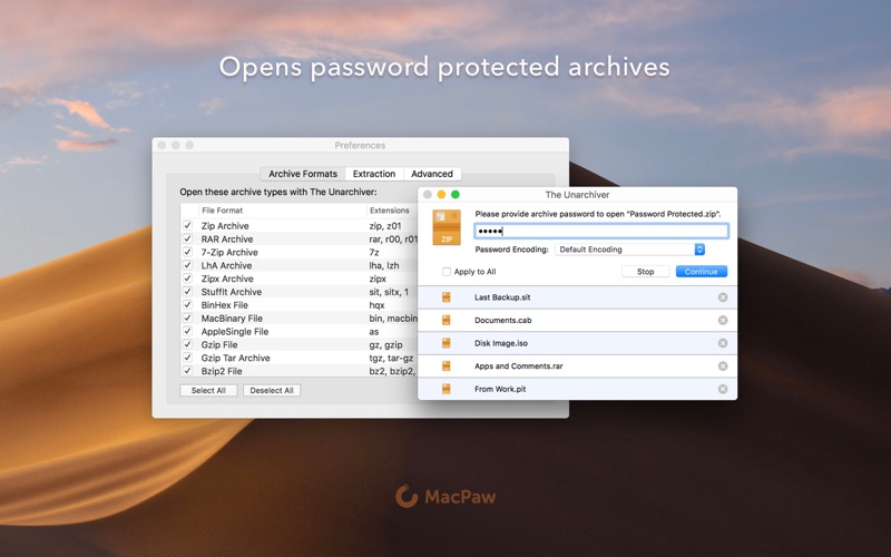 The Unarchiver screenshot 3
